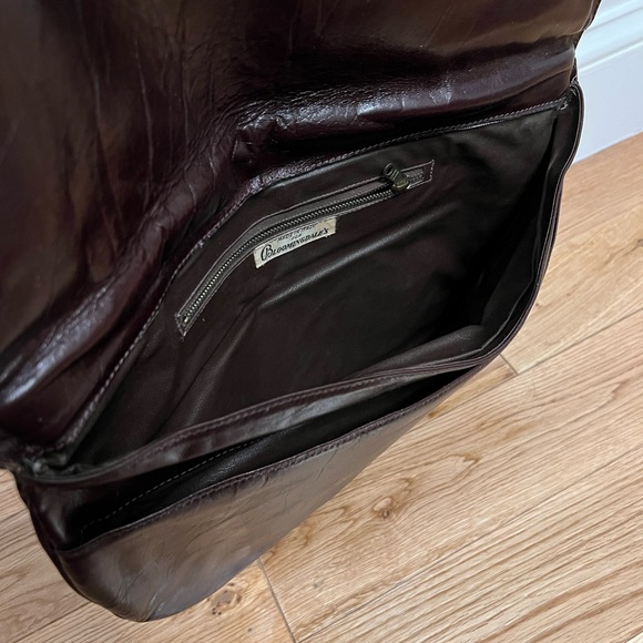 Vintage Brown Leather Bloomingdales Purse made in Italy - Picture 9 of 14